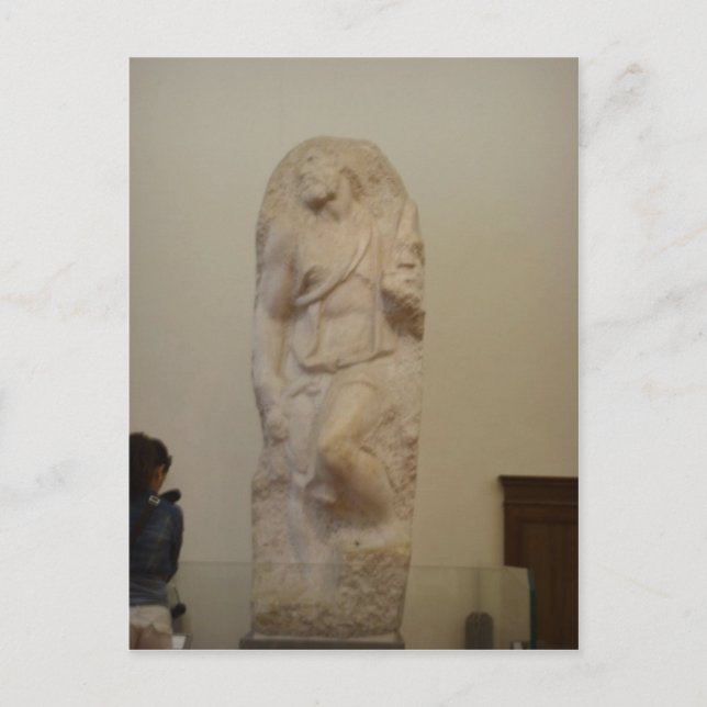 Zusammenfassung Michelangelo, Saint Matthew, die E Postkarte (Vorderseite)