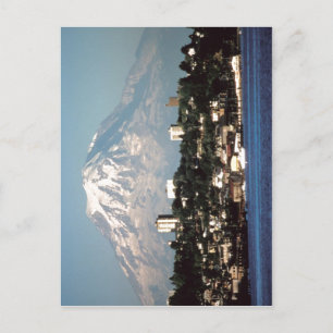 Zusammenfassung Mount Rainier über Tacoma, Washing Postkarte