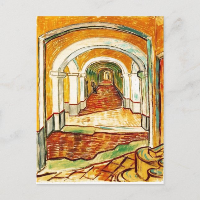 Zusammenfassung Vincent van Gogh - Korridor im Asy Postkarte (Vorderseite)