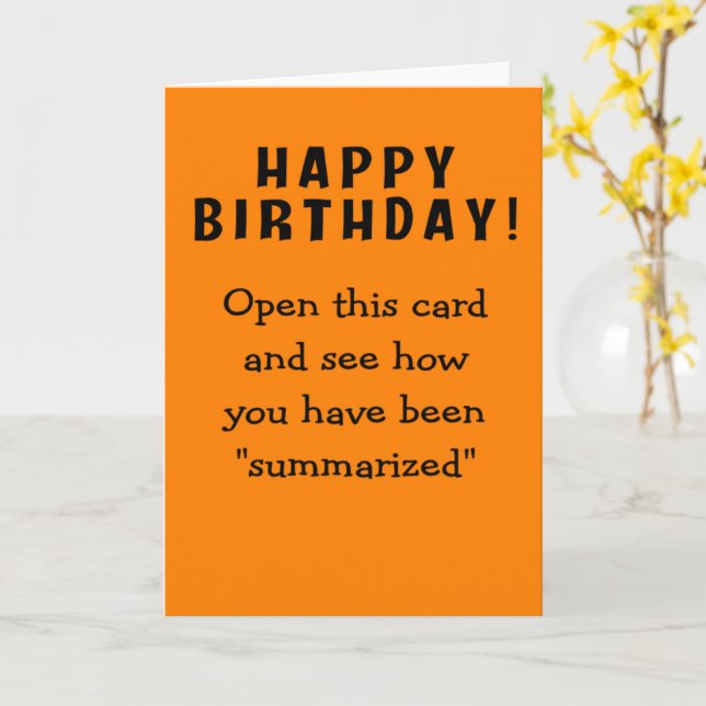 Zusammenfassung zum Geburtstag Karte (Gelbe Blume)