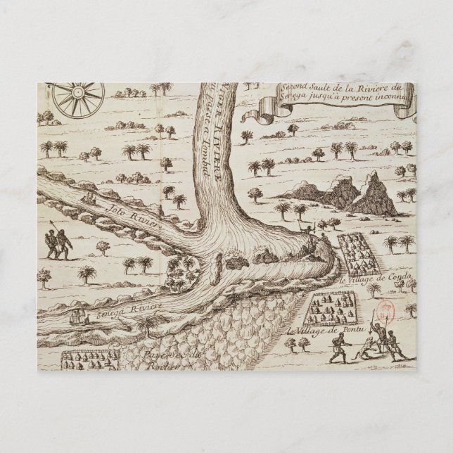 Zusammenfluss des Nigers Postkarte (Vorderseite)