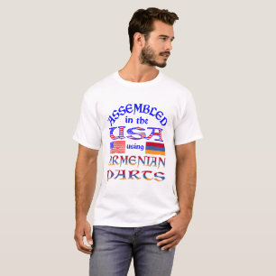 Zusammengebaut in den USA mit armenischen Teilen T-Shirt