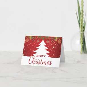 Zusammengefaltete Weihnachtskarte Karte