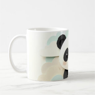 Zusammengefalteter Baby-Panda Süße Origami Kaffeetasse