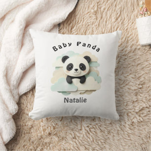 Zusammengefalteter Baby-Panda Süße Origami Kissen