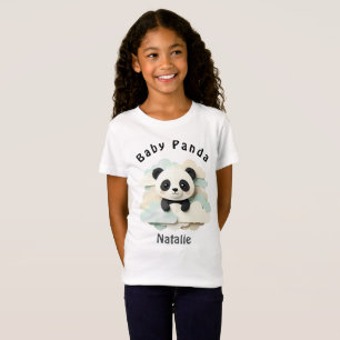 Zusammengefalteter Baby-Panda Süße Origami T-Shirt