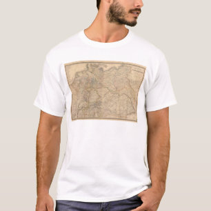 Zusammengesetzte Karte von Deutschland T-Shirt