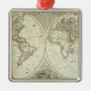 Zusammengesetzte Welt oder terraqueous Kugel Ornament Aus Metall