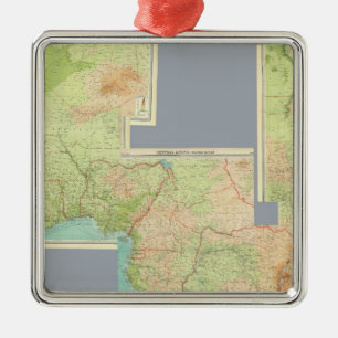 Zusammengesetztes Afrika Silbernes Ornament