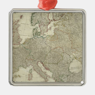 Zusammengesetztes Europa 2 Ornament Aus Metall