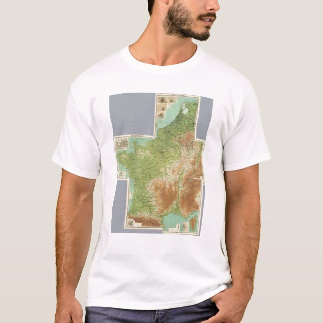 Zusammengesetztes Frankreich, Belgien, Holland T-Shirt (Vorderseite)