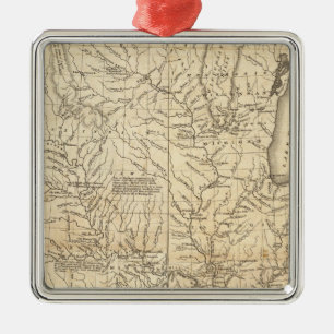 Zusammengesetztes Land abgelassen durch das Silbernes Ornament