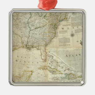 Zusammengesetztes Nordamerika Silbernes Ornament