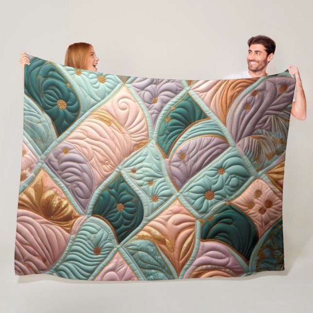Zusammengestelltes abstraktes Design Fleecedecke (Beispiel)