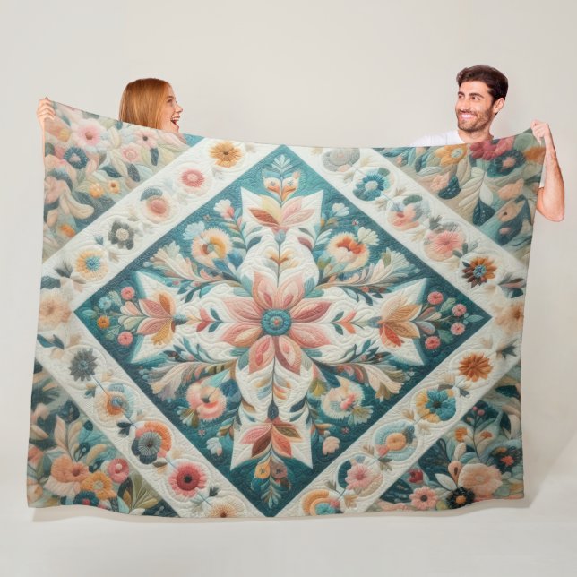 Zusammengestelltes abstraktes Design Fleecedecke (Beispiel)