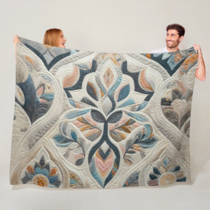 Zusammengestelltes abstraktes Design Fleecedecke