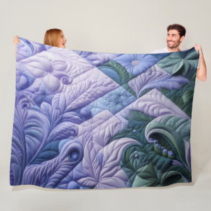 Zusammengestelltes abstraktes Design Fleecedecke