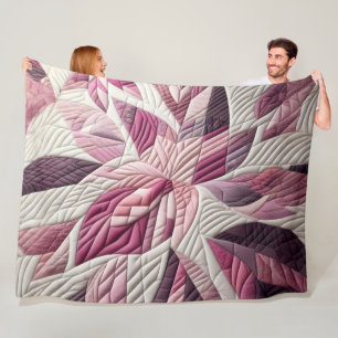 Zusammengestelltes abstraktes Design Fleecedecke