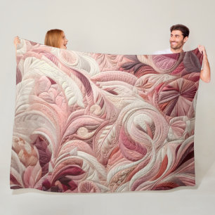 Zusammengestelltes abstraktes Design Fleecedecke