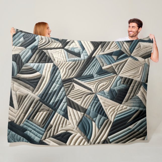 Zusammengestelltes abstraktes Design Fleecedecke (Beispiel)