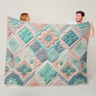 Zusammengestelltes abstraktes Design Fleecedecke