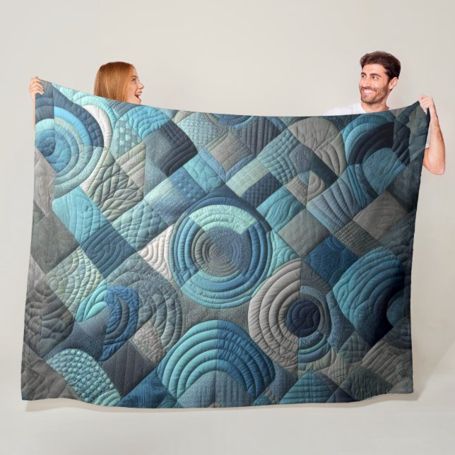 Zusammengestelltes abstraktes Design Fleecedecke (Beispiel)