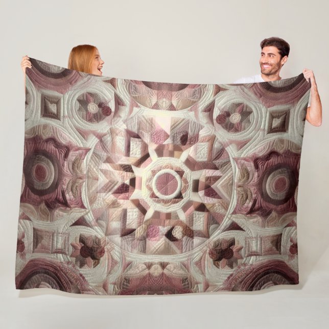 Zusammengestelltes abstraktes Design Fleecedecke (Beispiel)