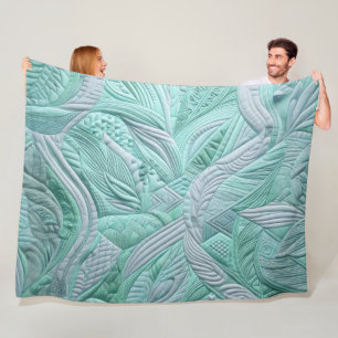 Zusammengestelltes abstraktes Design Fleecedecke