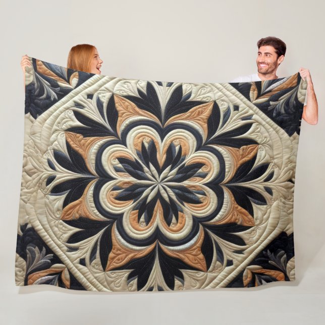 Zusammengestelltes abstraktes Design Fleecedecke (Beispiel)