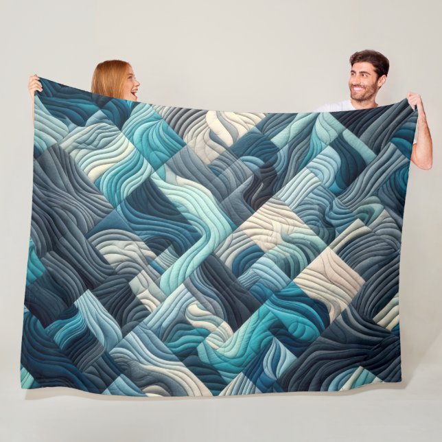 Zusammengestelltes abstraktes Design Fleecedecke (Beispiel)