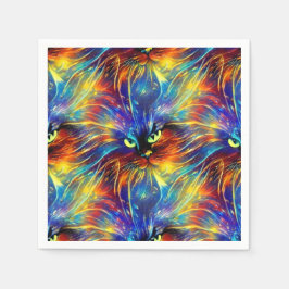 Zusammenhaltiges Abstraktes Exquisite Katzensplitt Serviette