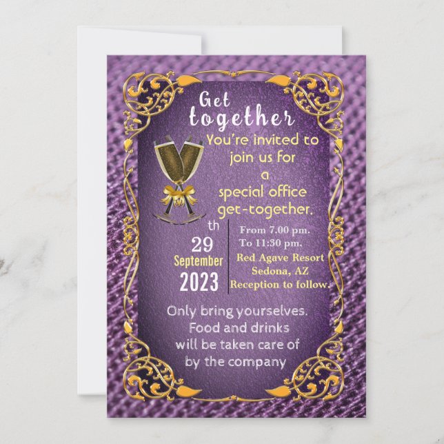 Zusammenkommen Einladung (Vorderseite)