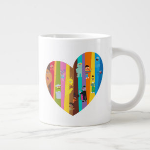 Zusammenkommen Herz Jumbo-Tasse