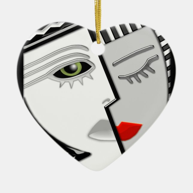 Zusammenkommen (Personalisiertes Ornament) Keramikornament (Vorne)