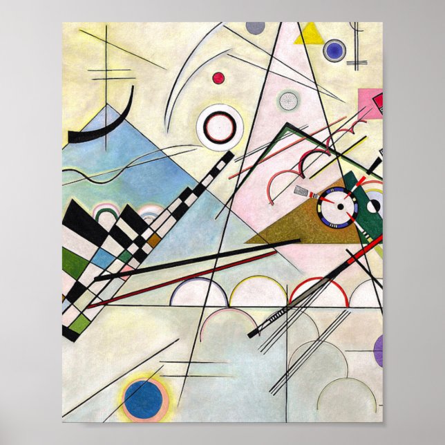 Zusammensetzung 8 Wassily Kandinsky Poster (Vorne)