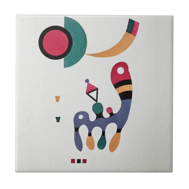 Zusammensetzung Biomorphische Abstraktion - Kandin Fliese (Vorderseite)
