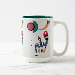 Zusammensetzung Biomorphische Abstraktion - Kandin Zweifarbige Tasse