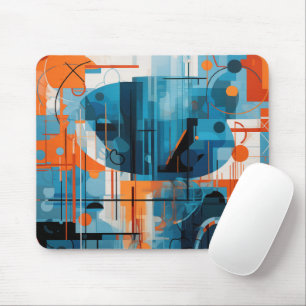 Zusammensetzung der abstrakten geometrischen Forme Mousepad