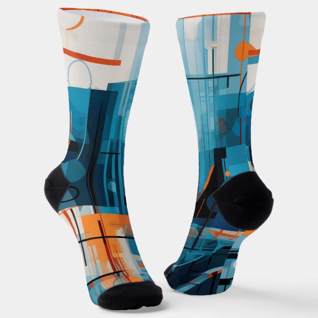 Zusammensetzung der abstrakten geometrischen Forme Socken (Gewinkelt)
