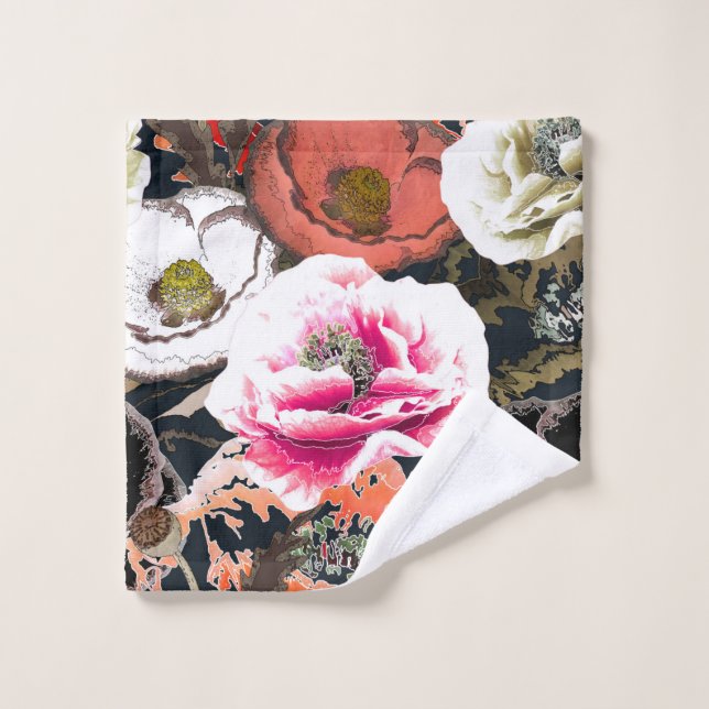Zusammensetzung der Blume. Badhandtuch Set (Waschlappen)