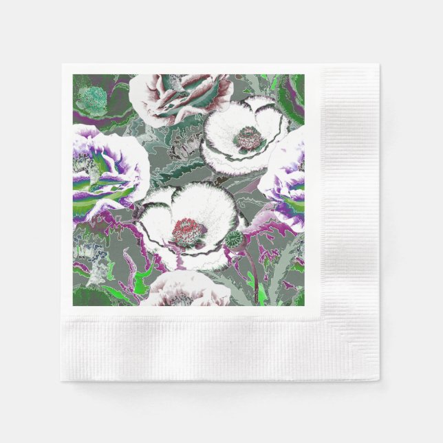 Zusammensetzung der Blume. Serviette (Vorderseite)