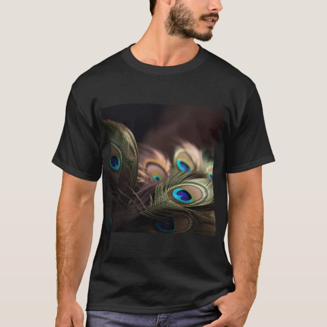 Zusammensetzung der hellen Pfauenfedern T-Shirt (Vorderseite)