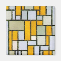 Zusammensetzung Gelb und Grau, Mondrian