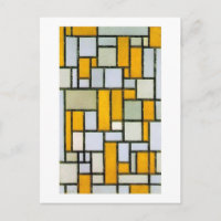 Zusammensetzung Gelb und Grau, Mondrian