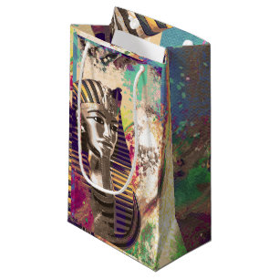 Zusammensetzung Königs Tut Mask Abstract Kleine Geschenktüte