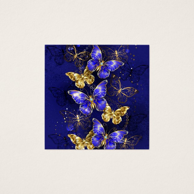 Zusammensetzung mit Sapphire-Schmetterlingen (Vorderseite)