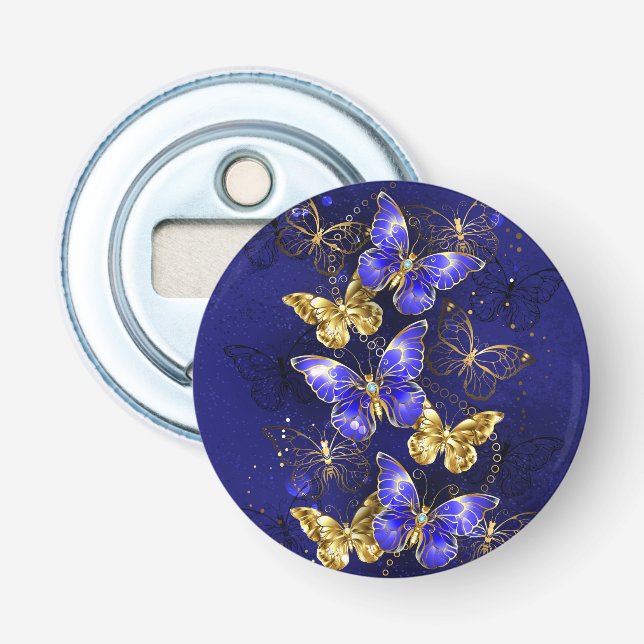 Zusammensetzung mit Sapphire-Schmetterlingen Flaschenöffner (Vorderseite)