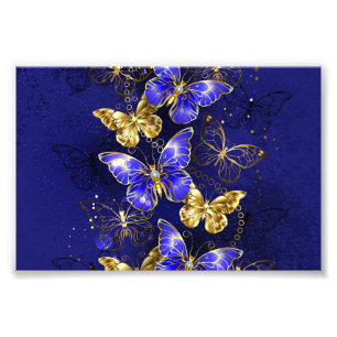 Zusammensetzung mit Sapphire-Schmetterlingen Fotodruck