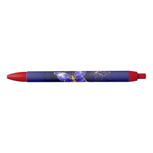 Zusammensetzung mit Sapphire-Schmetterlingen Kugelschreiber (Vorderseite)