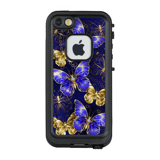 Zusammensetzung mit Sapphire-Schmetterlingen LifeProof iPhone Hülle (Rückseite)